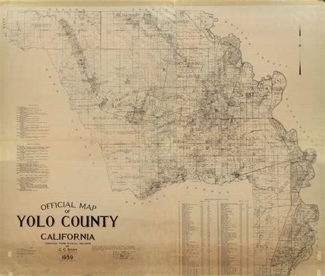 official map  yolo county california compiled  official records  cc stitt county