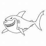 Shark Coloring Pages Great Bruce Color Printable Print Animal Kids Nemo Finding Animals Sheet Diagram sketch template