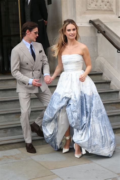 Matt Smith And Lily James In London Ahead Of The Mamma Mia