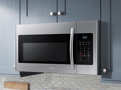 1 6 Cu Ft Over The Range Microwave In Fingerprint Resistant Stainless