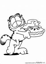 Garfield Disegni Kolorowanka Odie Ciasto Ausmalbilder Jedzenie Zadowolony Kot Torta Coloriages Colorare Kolorowanki Malvorlage Colouring Coloriez Malvorlagen Druku Trickfilmfiguren Tarte sketch template