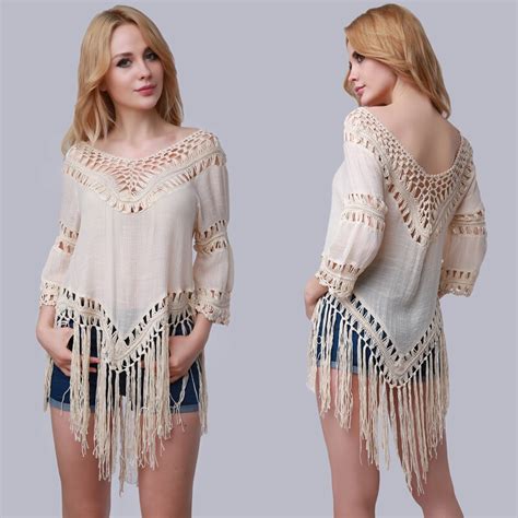 buy women summer beach cape scarf sexy hollow out