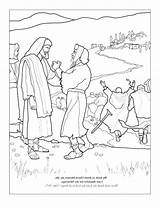Lepers Coloring Jesus Heals Ten Pages Leper Colouring Printable Widewallpapers sketch template