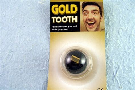 fake gold tooth
