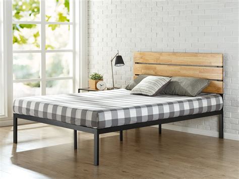 Canada S Best Mattress Sonoma Metal And Wood Platform Bed With Wood Slat