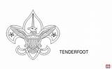 Tenderfoot Scout Clipart Bw Gif Outline Library Boy sketch template