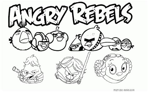 angry birds star wars coloring pages printable coloring home
