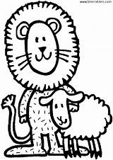 Coloring Lion Pages Lamb Wayfaring Sheep Children Sherriallen Lamm Ministries Gif Printable Preschool Auswählen Pinnwand sketch template