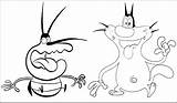 Oggy Sketch Cockroaches Dee Coloring Pages Cartoonbucket Getcolorings Cartoons Desicomments sketch template