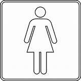 Outline Clipart Woman Person Girl Bathroom Sign Female Signs Restroom Clip Room Womens Symbol Template Cliparts Girls Printable Wonder Women sketch template