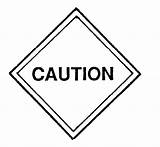 Panneau Caution Routier Objets Coloriages Clipground sketch template