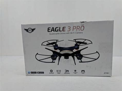 eagle  pro quadcopter drone  wi fi camera open boxtestedworks
