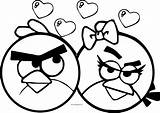 Coloring Angry Birds Heart Wecoloringpage sketch template