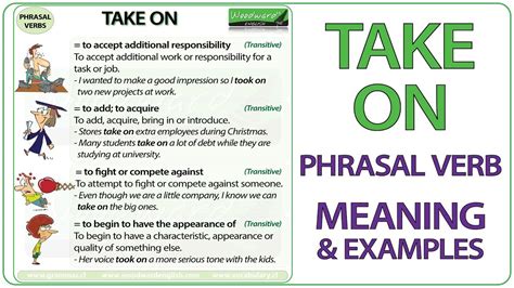 phrasal verb meaning examples  english youtube