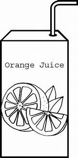 Coloring Orange Juice Pages Box Fruit Drink Ready Kids sketch template