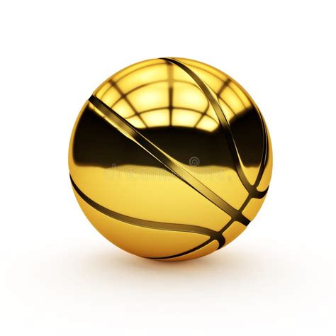 golden basketball stock illustration illustration  reflective