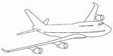 Drawing 747 Boeing Outline Airplane Sketch Plane Drawings Vector Coloring Pdf Pages Graphic Jet Getdrawings Kids Paintingvalley Fotolibra sketch template