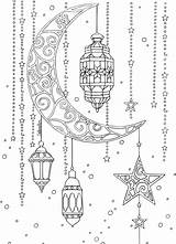 Ramadan Eid sketch template
