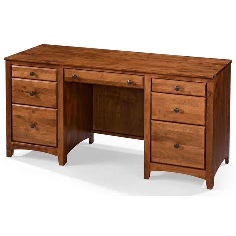 archbold furniture home office  drawer double pedestal desk westrich