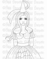 Coloring Gabriella Fairy sketch template