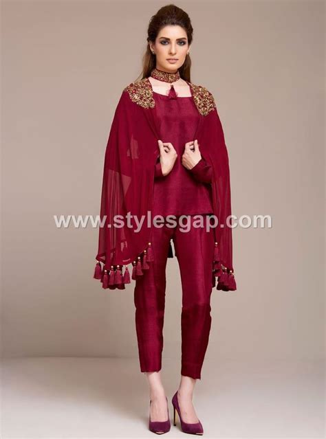 latest pakistani cape style dresses   top designer collection fashion dresses casual
