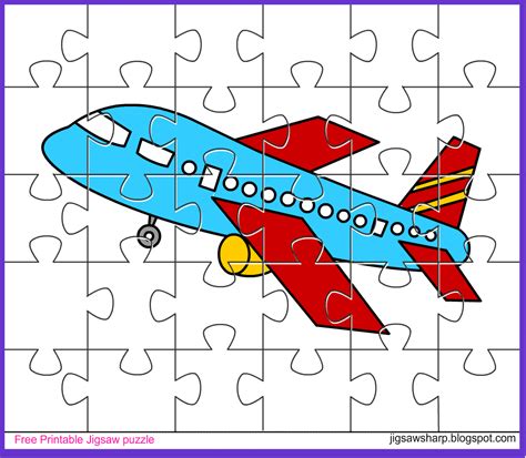 printable jigsaw puzzle game aeroplane jigsaw puzzle