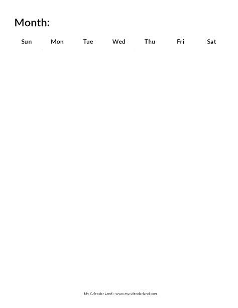week calendar blank calendar printables  templates