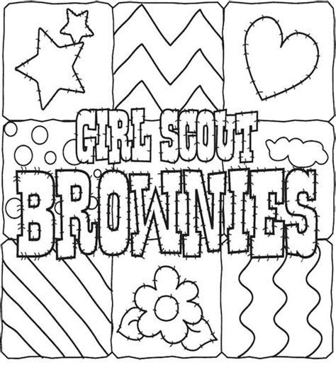 coloring pages  brownie girl scouts learn  color