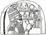 Babilonesi Colorare Dioses Mesopotamia Ishtar Giochiecolori Scuola Sitchin Zecharia Anunnaki Rey Asur Divinita Nibiru sketch template