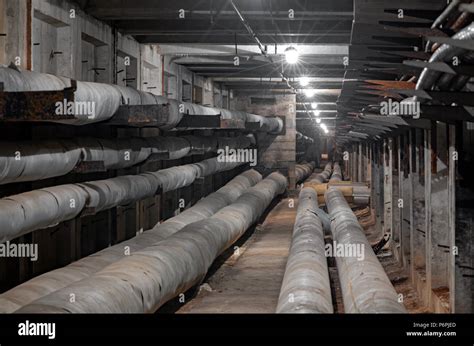 underground concrete utility tunnel network  water supply pipeline heat pipeline  cable
