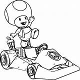 Toad Kart Wecoloringpage sketch template