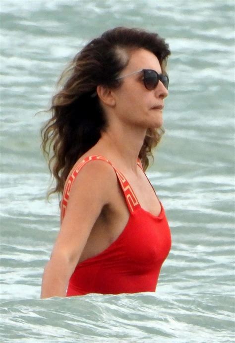penelope cruz in a versace swimsuit on vacation in italy 10 photos