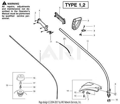 poulan pl gas trimmer parts diagram  cutting head driveshaft