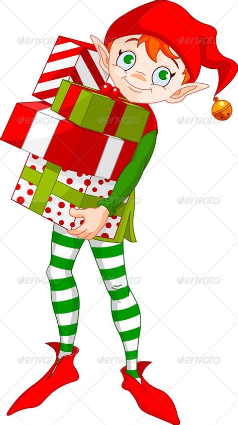 Elf Cutout Christmas Elf Christmas Art Xmas Elf