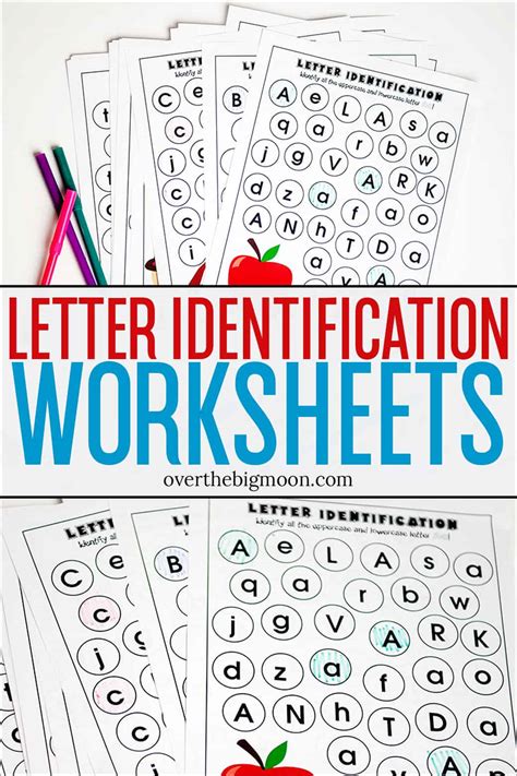 alphabet letter recognition worksheets