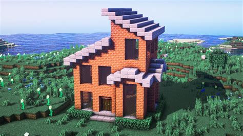 minecraft   build  large brick house youtube
