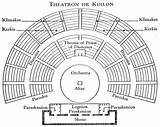 Theatre Griego Roman Theatron Antike Amphitheater Grego Architektur Griechische Griega Romano Antigua Orchestra Planta Dionysus Griechisches Antigo Masterpieces Teatros Skene sketch template