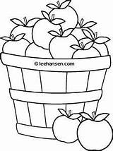 Coloring Basket Pages Apple Apples Fall Printable Sheet Farm Sheets Clipart Leehansen Stand Use Kids Template Templates Baskets Fruits Harvest sketch template