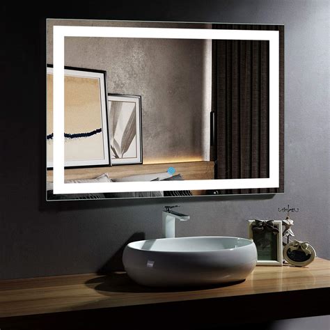 Dp Home Large Illuminated Lighted Makeup Mirror Led Wall Mounted