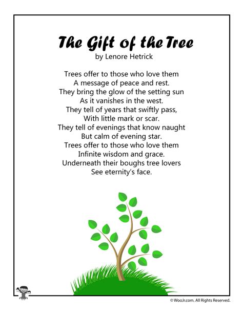 gift   tree childrens poetry woo jr kids activities