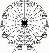 Ferris Riesenrad Roda Ausmalen Gigante Vorlagen Soziales Roue Tatuagem Kreativ Farris sketch template