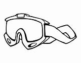 Coloring Pages Goggles Drawing Snowmobile Glasses Safety Book Ski Colorear Color Printable Coloringcrew Wearing sketch template