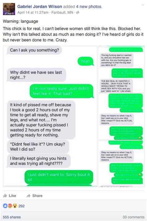 Womans Viral Text Rant To Man Who Denied Her Sex Attn