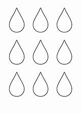 Raindrop Template Printable Pattern Pdf Small sketch template