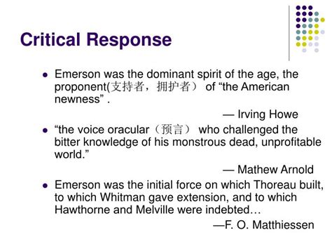 transcendentalism  ralph waldo emerson powerpoint