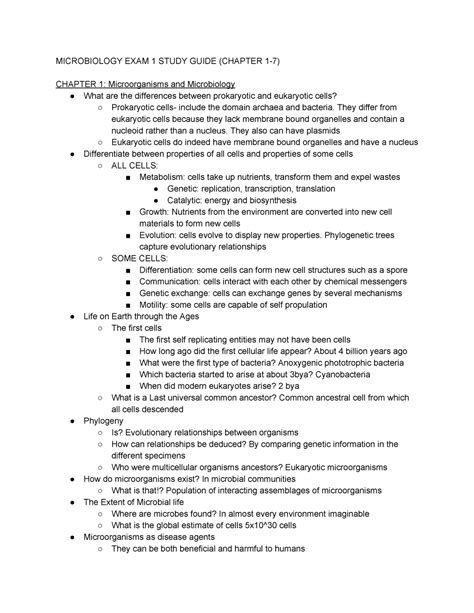 microbiology exam  study guide chapter   microbiology exam  study guide chapter