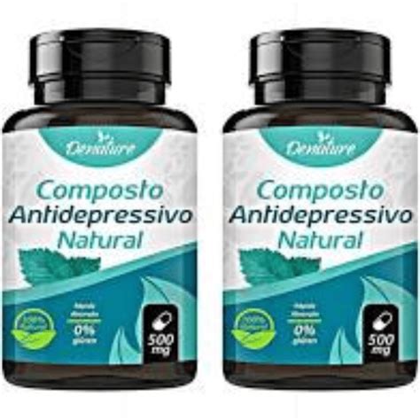 Kit 2x Composto Antidepressivo Natural 100 Cápsulas Denature Natulha