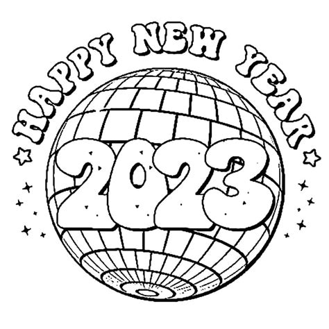 printable happy  year  coloring page  print  color