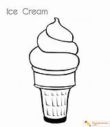 Ice Cream Coloring Cone Pages Kids Sheet Playinglearning sketch template