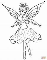 Coloring Fairy Pages Printable Drawing Paper Supercoloring sketch template
